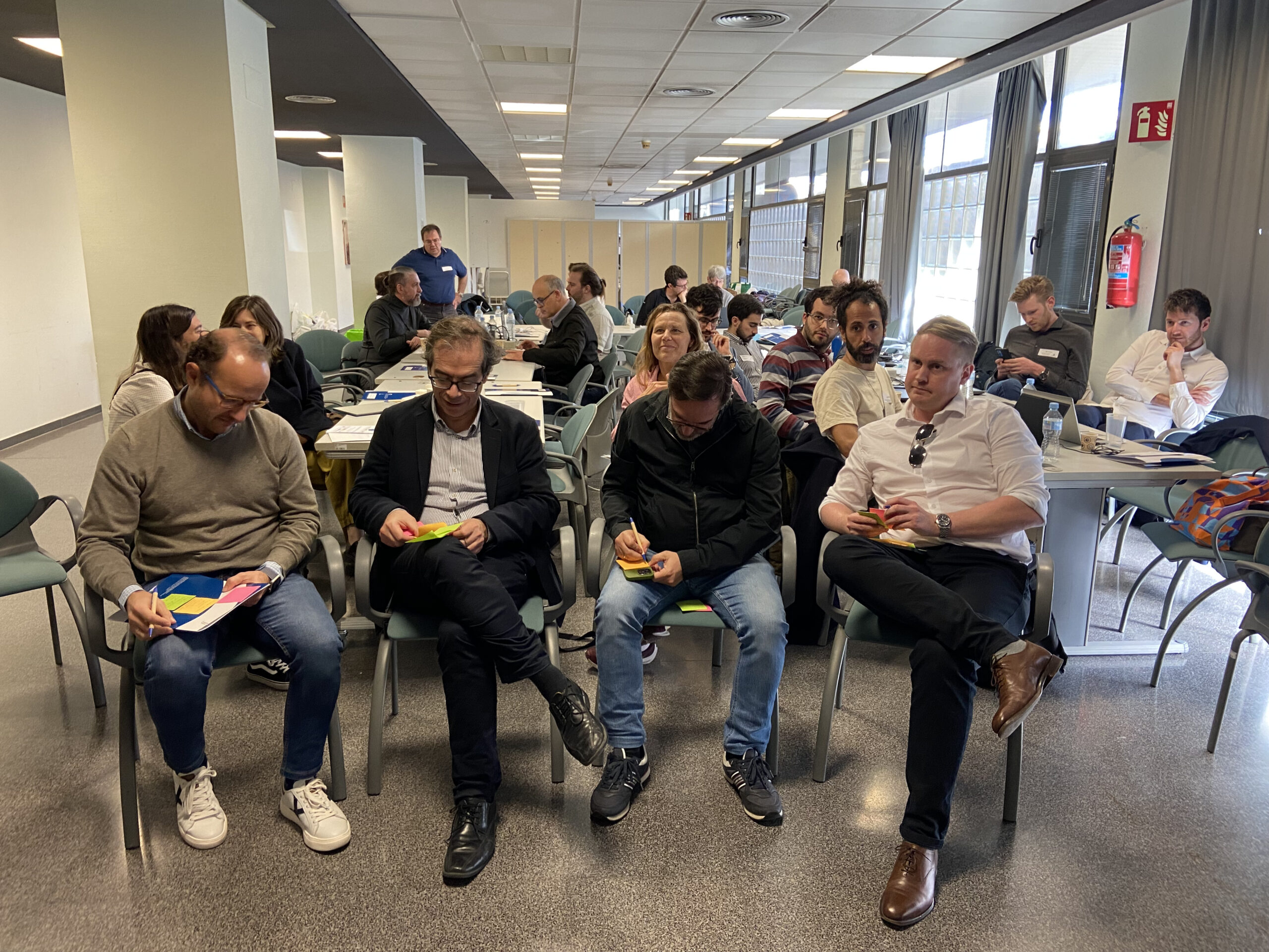Neurosurgeons give their feedback during the Second General Assembly of the STRATUM project.